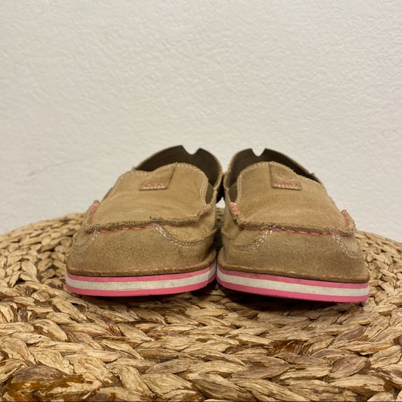 Ariat cruise leather suede slip on tan pink women’s 9 - Picture 2 of 8
